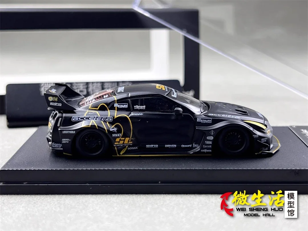 Фото Готовые акции MC 1:64 LB 35GT-RR Matte Black Коллекция Подарочная масштабная модель автомобиля №4