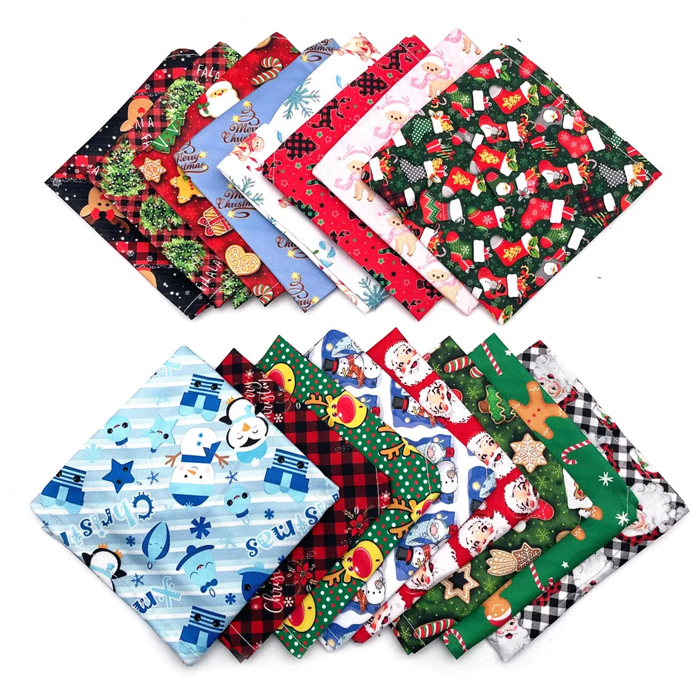 

Pet Christmas Bandana Bandanas Dog 30/50pcs Scarf Puppy Small Bandana Bibs Pet Dog Christmas Dog Supplies Accessories Dog