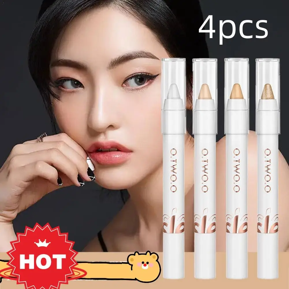 

O.TWO.O Glitter Eyeshadow Stick Concealer Highlighter Creamy Brighten Waterproof Lasting Makeup Multi-Stick Eye Shadow Pencil