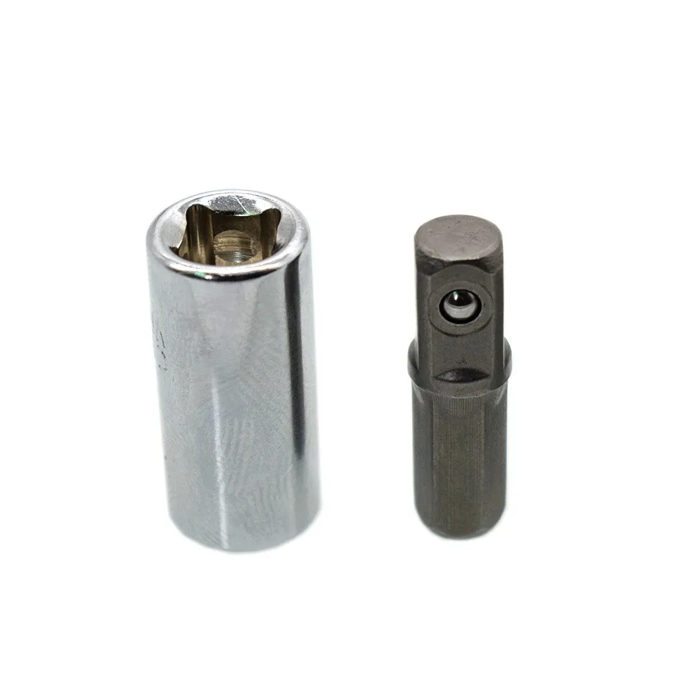 

2pcs 1/4 Square Drive To 1/4 Hex Shank Ikets Standard 1/4\" Hex Shank Adapter Convekets Standard 1/4\" Hex Shank