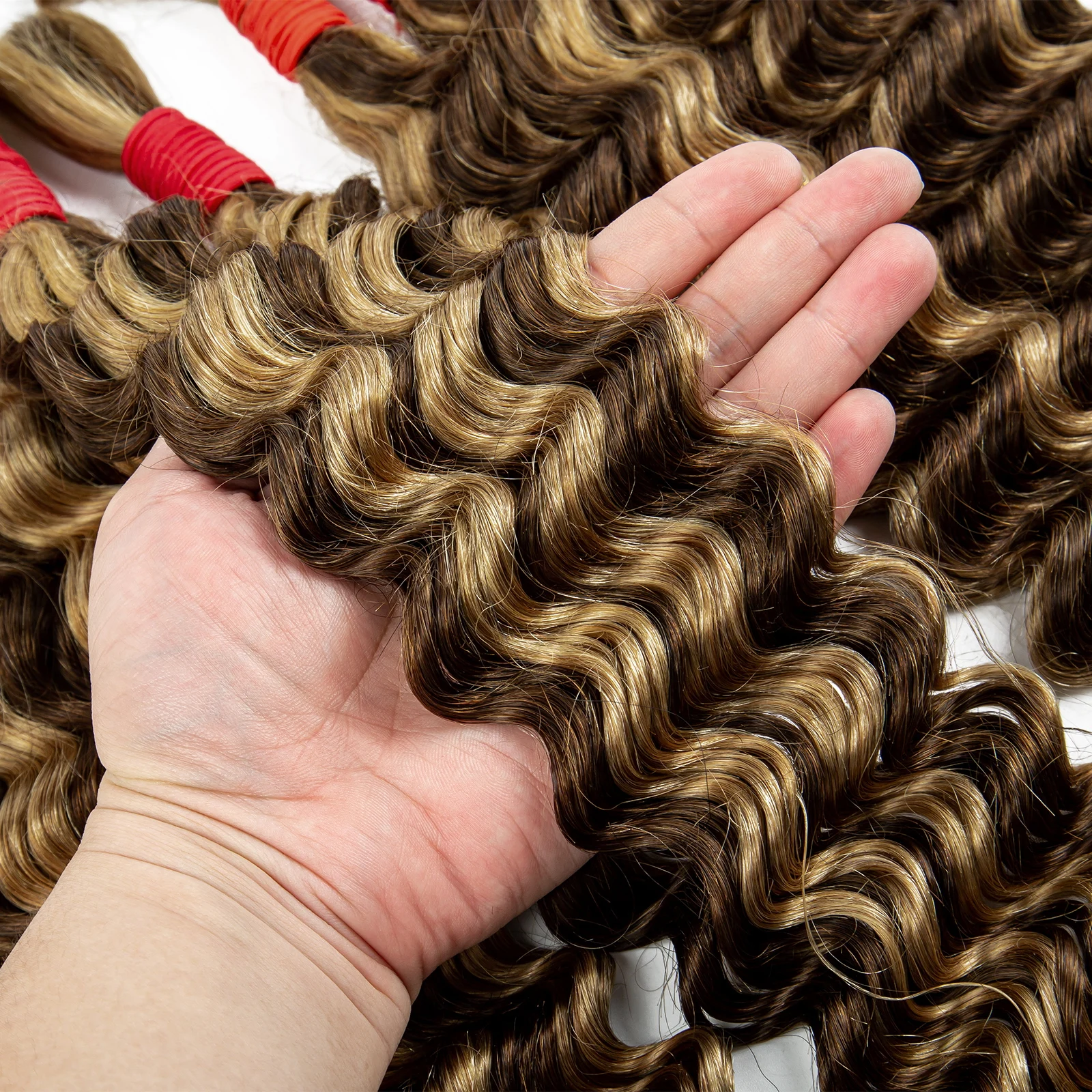 Boho Braids человеческие волосы Объемное плетение волос 100% Глубокая волна без утка