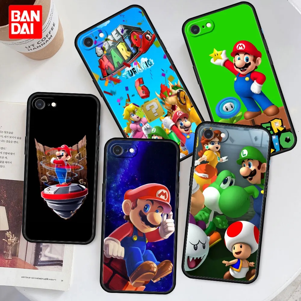 

Cover Case for iPhone SE 6 6S 7 8 Plus X XS XSMax XR 6Plus 6SPlus 7Plus 8Plus Japan Cell Bag Armor Trend Super Mario Game Cute