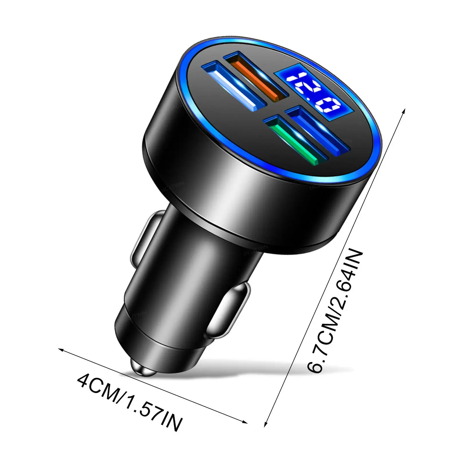 4USB+1PD Автомобильное зарядное устройство USB быстрая зарядка QC3.0 Type C PD Зарядка для IPhone 13 Samsung Macbook Pro Laptop on.