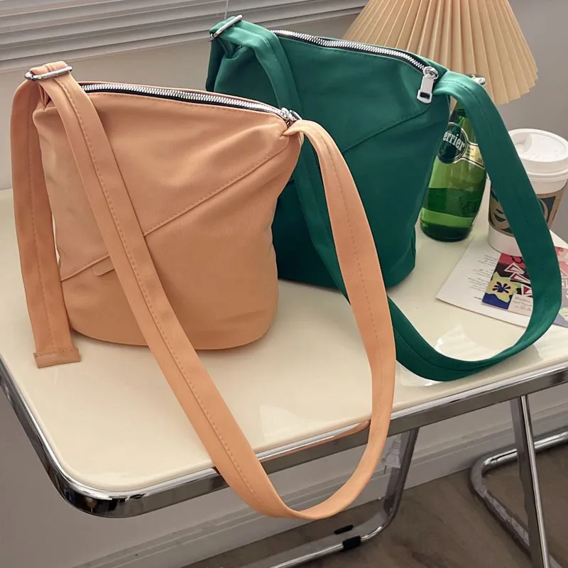 

Простая однотонная сумка на плечо Hylhexyr, сумки-ведра через плечо, хлопковая холщовая Повседневная Сумка-тоут, женские кошельки и сумочки