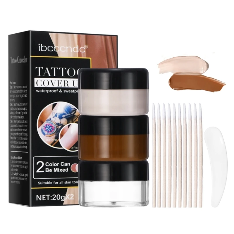 

Sweat Proof Skin Concealer Suitable for Both Men and Women Hides Imperfections and Tattoos