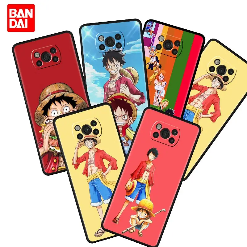

Luffy One Piece Case for Xiaomi Mi Poco X3 NFC F3 Redmi Note 9s 9 9A 9C 8 10 11 9T 8T 10T K40 Pro Plus Luxury Cover Coque Soft