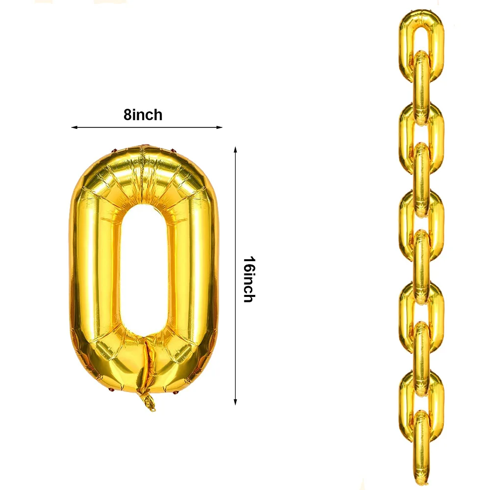 

Воздушные шары с золотой цепочкой 16 дюймов