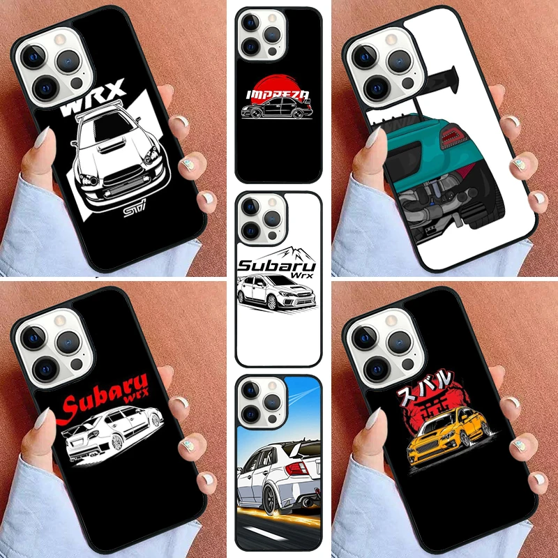 Чехол для телефона WRX с гоночной машиной iPhone 15 14 Pro 11 13 12 Mini X XR XS Max SE 2020 6s 7 8 Plus