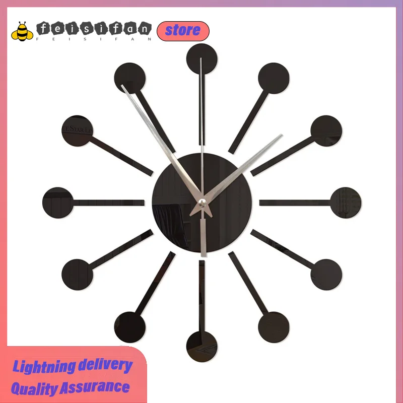 

Large Luxury Clock Sunburst Acrylic Wall Clock Original Vintage Modern Design 2022 Art Decorative Big Wall Watch Home Art Decor