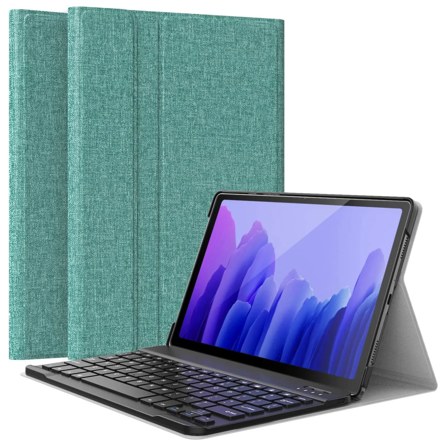 

Keyboard Case Compatible For Samsung Galaxy Tab A7 2020 10.4Inch ,PU Tablet Cover Shell Case with Removable Wireless Keyboard