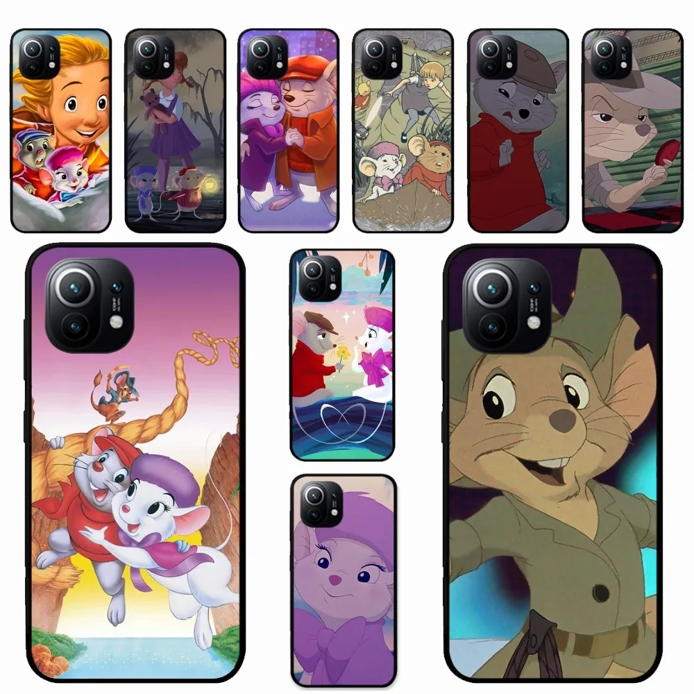 

Disney The Rescuers Phone Case For Xiaomi Mi 5X 8 9 10 11 12 lite pro 10T PocoX3pro PocoM3 Note 10 pro lite