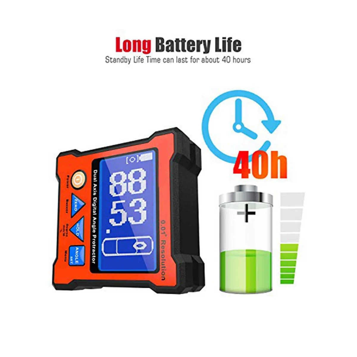 Цифровой угломер DXL360S гироскоп + Гравитация 2 в 1 транспортир с ЖК-дисплеем