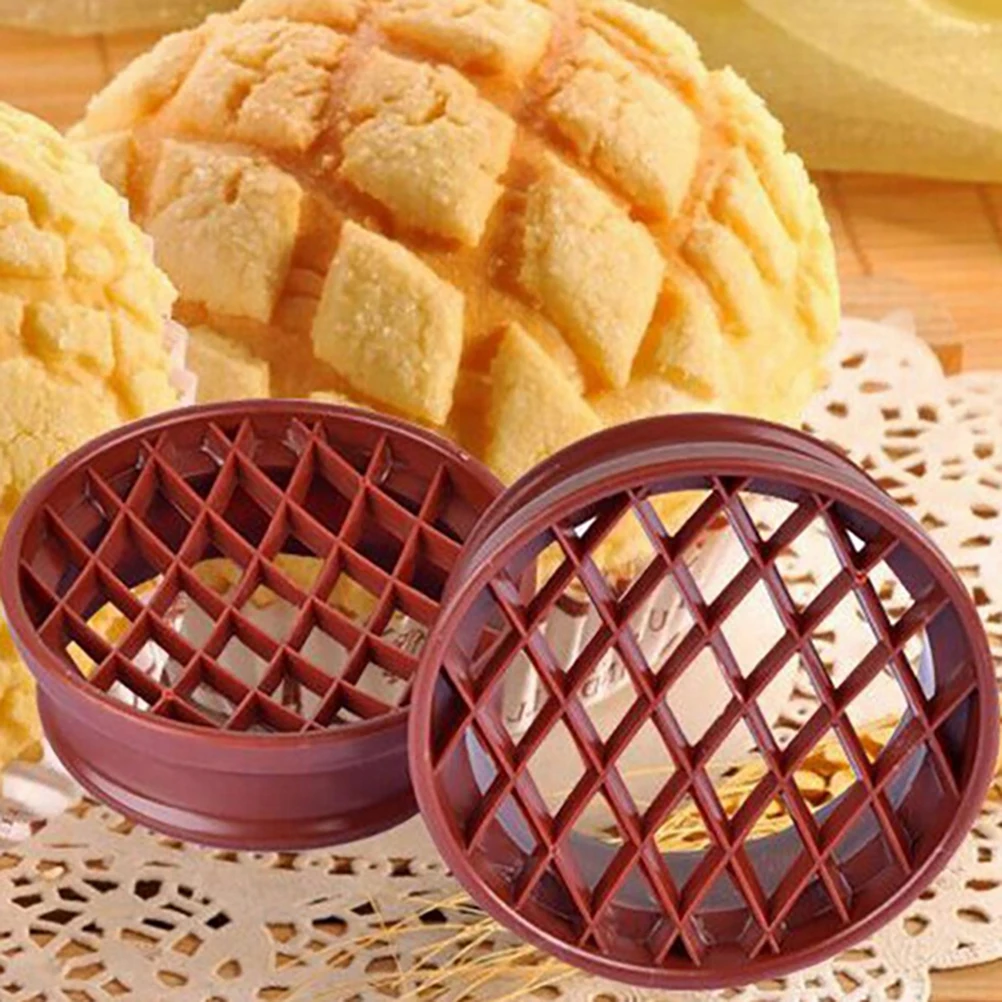 

Bread Pineapple Shaped Mold Pastry Cutter Dough Cookie Press Cake Biscuit Stamp Moulds Kitchen Baking Tools Cake Grid Stripes