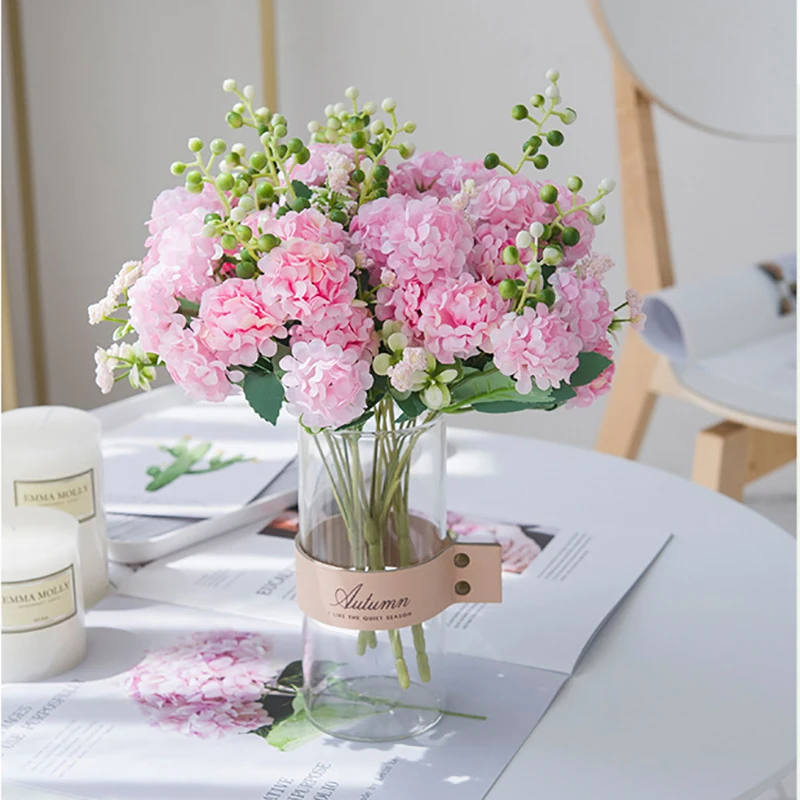 

3 пряди искусственных цветов, искусственные цветы, тычинки, Рождественское украшение для дома, свадьбы, невесты, букет, искусственные растен...