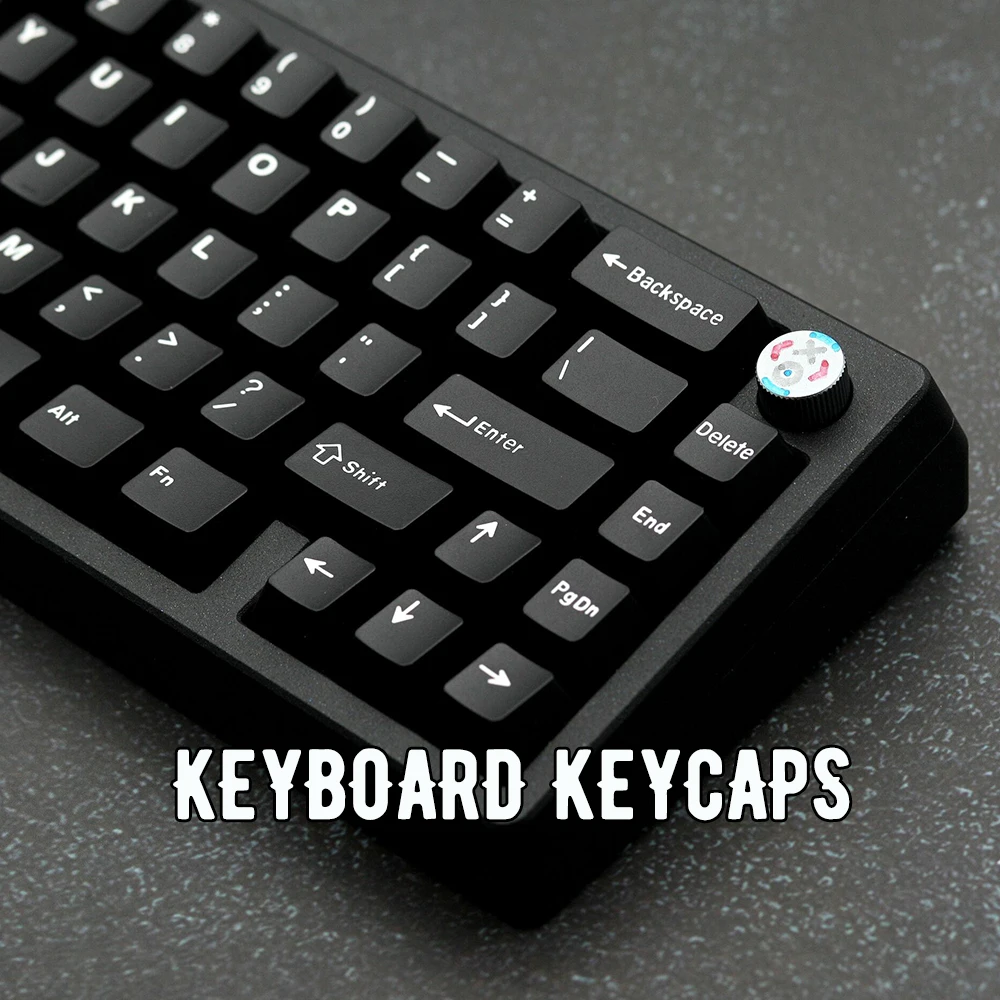 

GMK WOB Double Shot ABS Keycaps 121 Keys Custom Cherry Profile Keycaps for Mechanical Keyboard DIY Personalize Balck Keycap