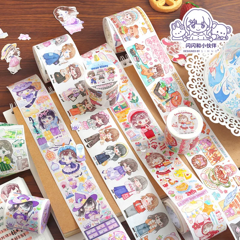 BULA Kawaii Washi Tape Set Girl Daily Life Decorative Adhesive Tape Special INK Masking Scrapbooking Sticker Label Stationery