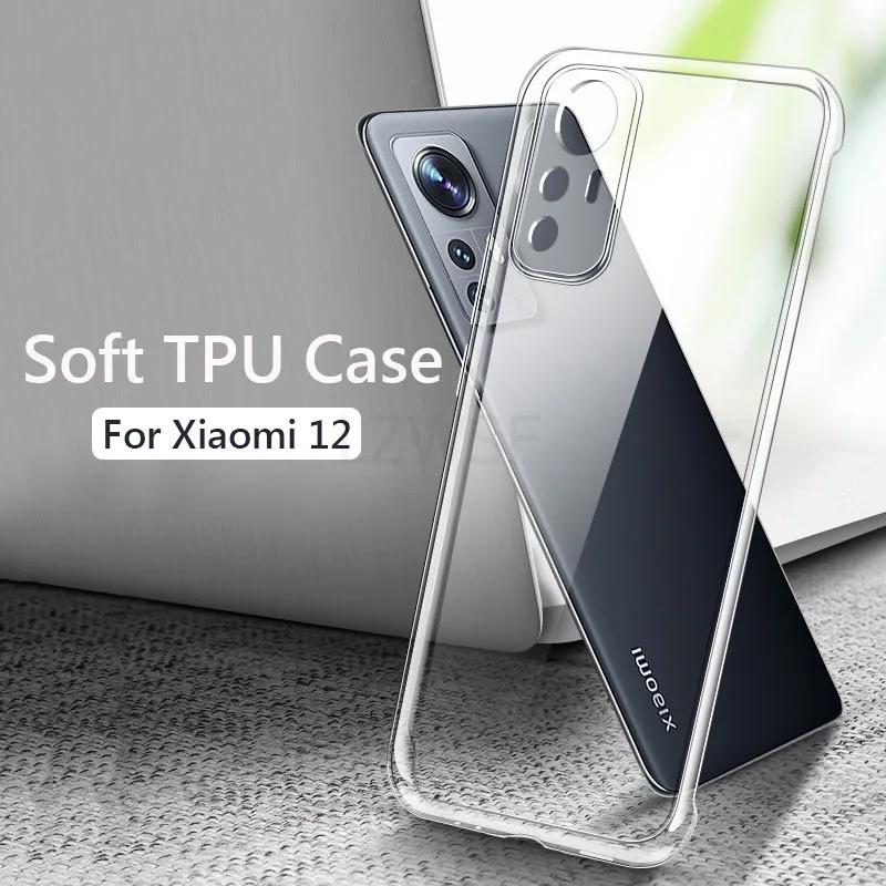 Чехол для Xiaomi 12 Lite Pro 12X Xiaomi12 мягкий прозрачный защитный чехол из ТПУ камеры