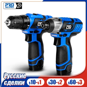 Дрель-шуруповерт PROSTORMER аккумуляторная, 12 В, 100 нм