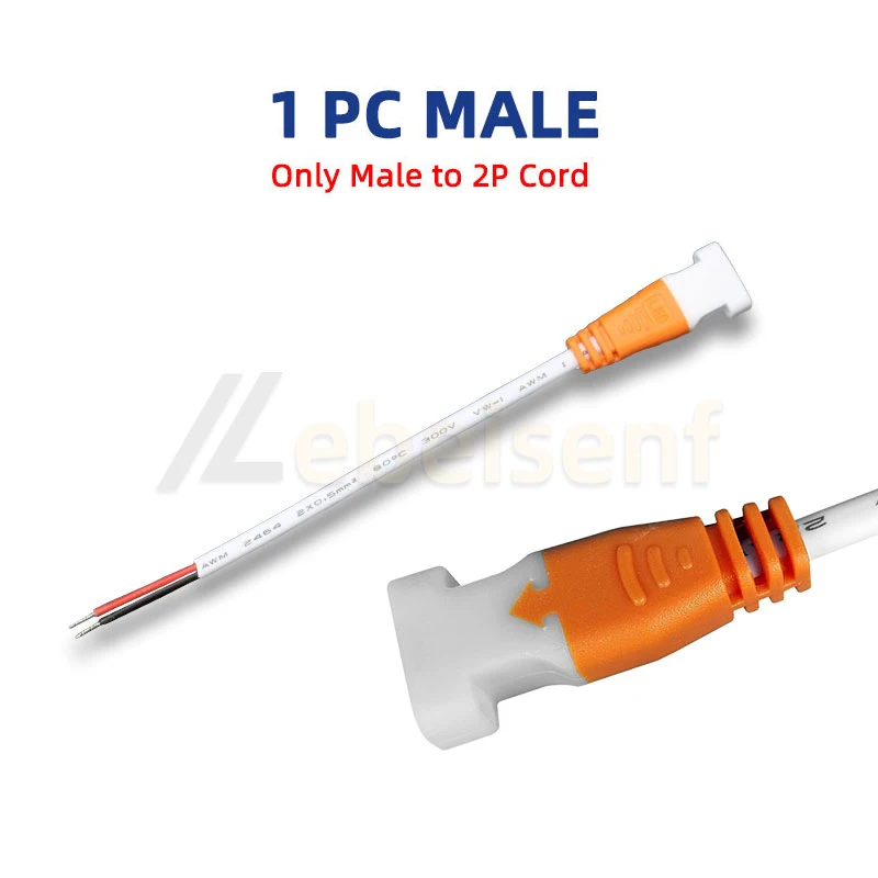 

Разъемы питания для светодиодных лент Lebeisenf QY-2P 5/10 шт.