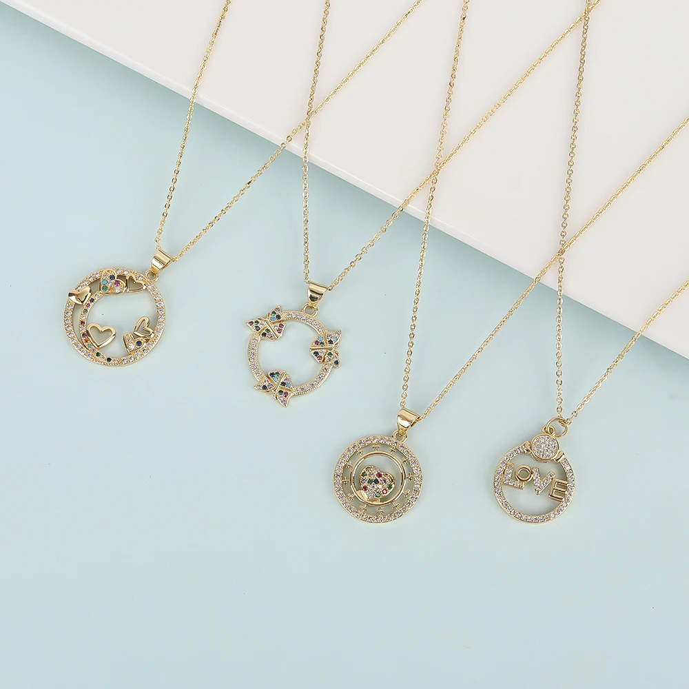 Женское Ожерелье-бабочка из нержавеющей стали с надписью «Love»