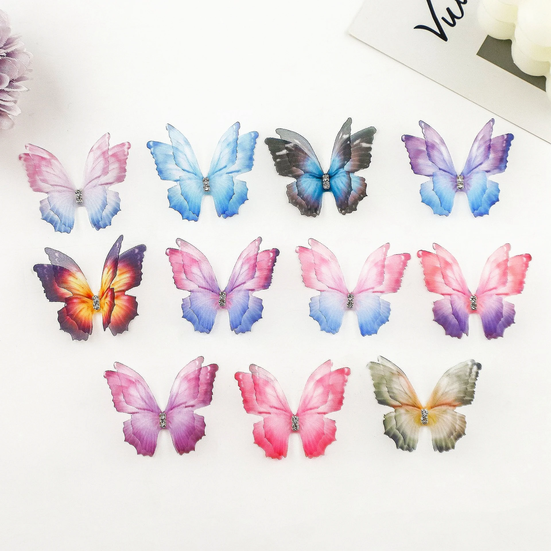 

Бабочки из органзы сеonov 100 шт.