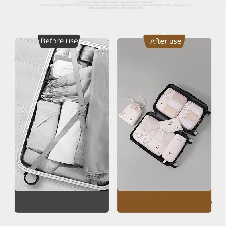 Large Capacity Travel Storage Bags Portable Clothes Shoes Organizer Cosmetic Luggage Pouch Electronics Accessories Packing Set