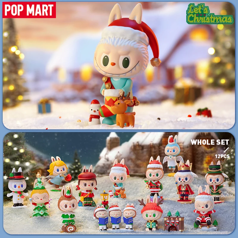 POP MART The Monsters Together Рождественская серия глухая коробка Toy Kawaii Doll экшн-фигурка