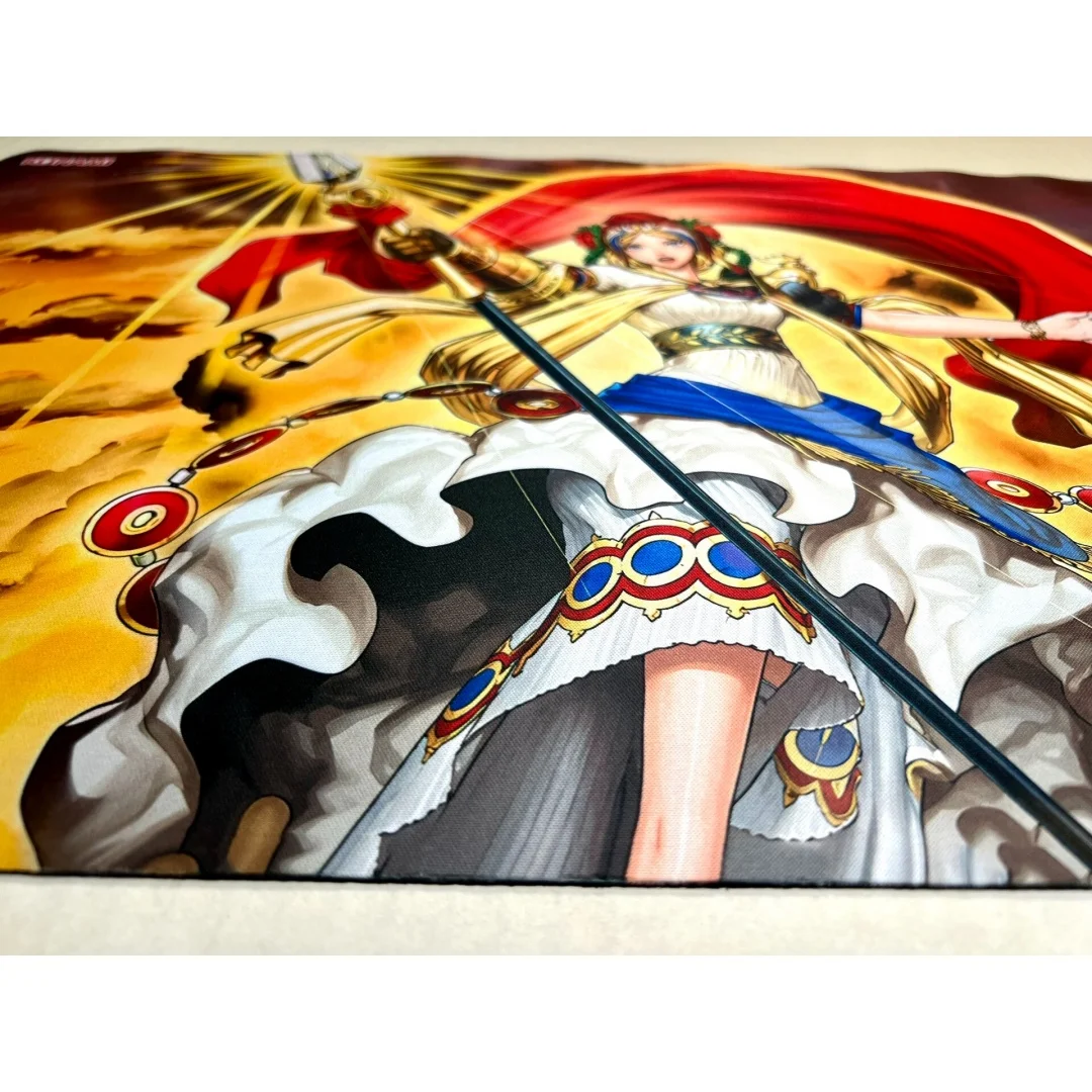 Игровой коврик Yu-Gi-Oh! Light Leading The Valiant WCS2025, 600x350 мм, французский памятный выпуск, одинарный, резиновый, для карточных игр, DIY (art.: 3920dc040d38c) - 3920dc040d38c