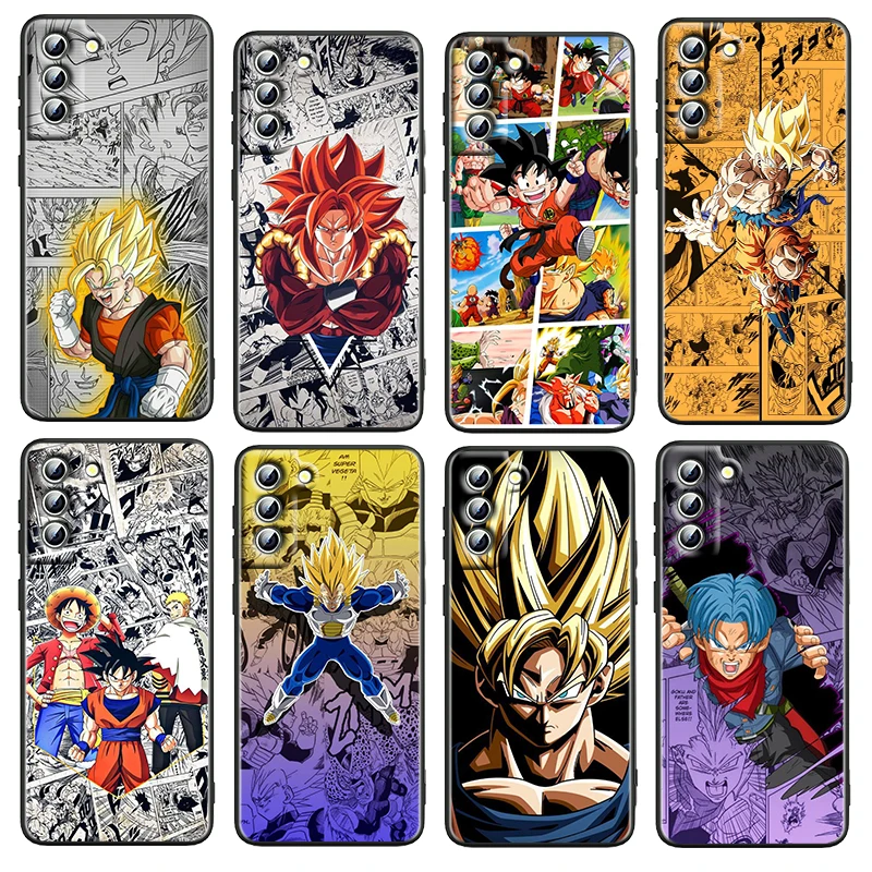 

Anime Dragon Ball Manga For Samsung Galaxy S22 S21 S20 FE Ultra Pro Lite S10 5G S10E S9 S8 Plus Black Shockproof TPU Phone Case