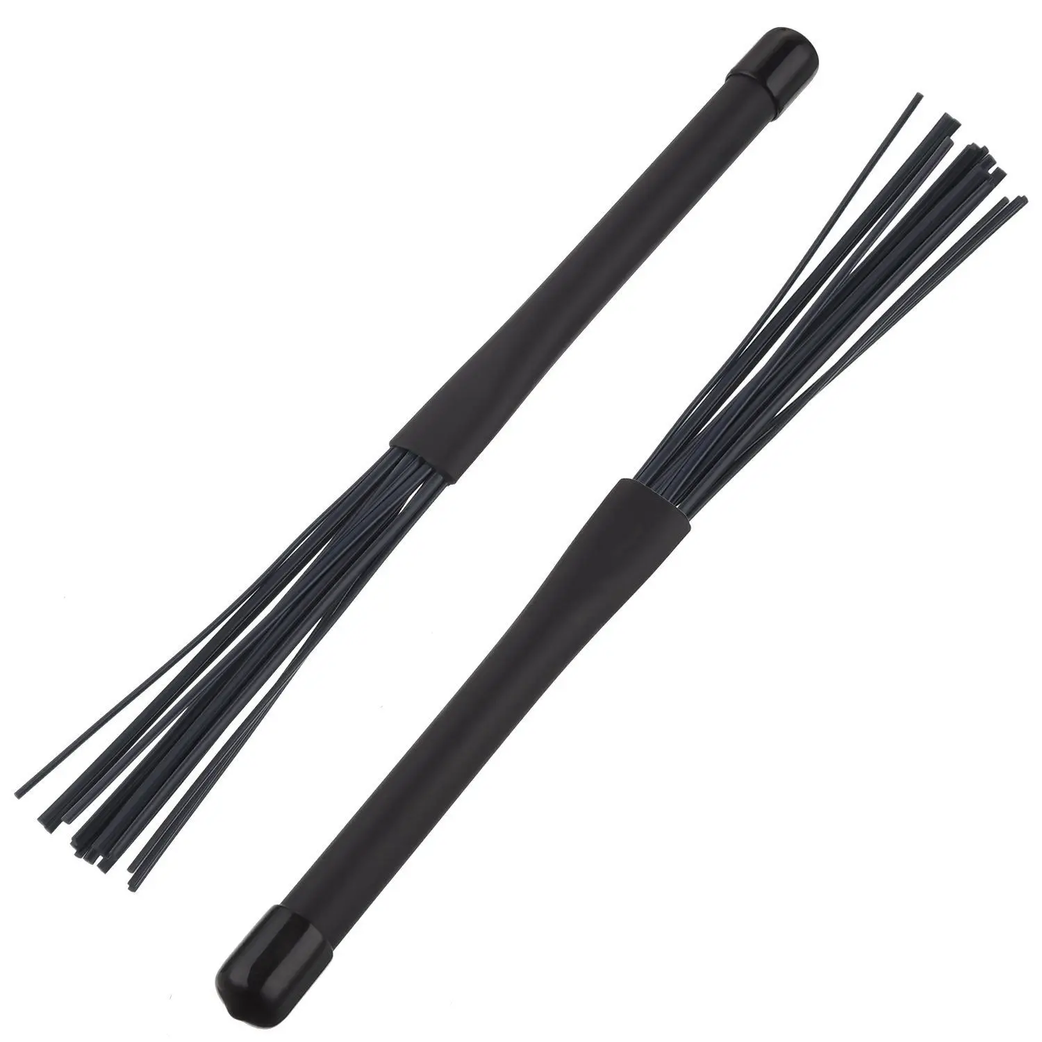 

1 Pair Jazz Drum Brushes Retractable Drum Sticks 32 cm black