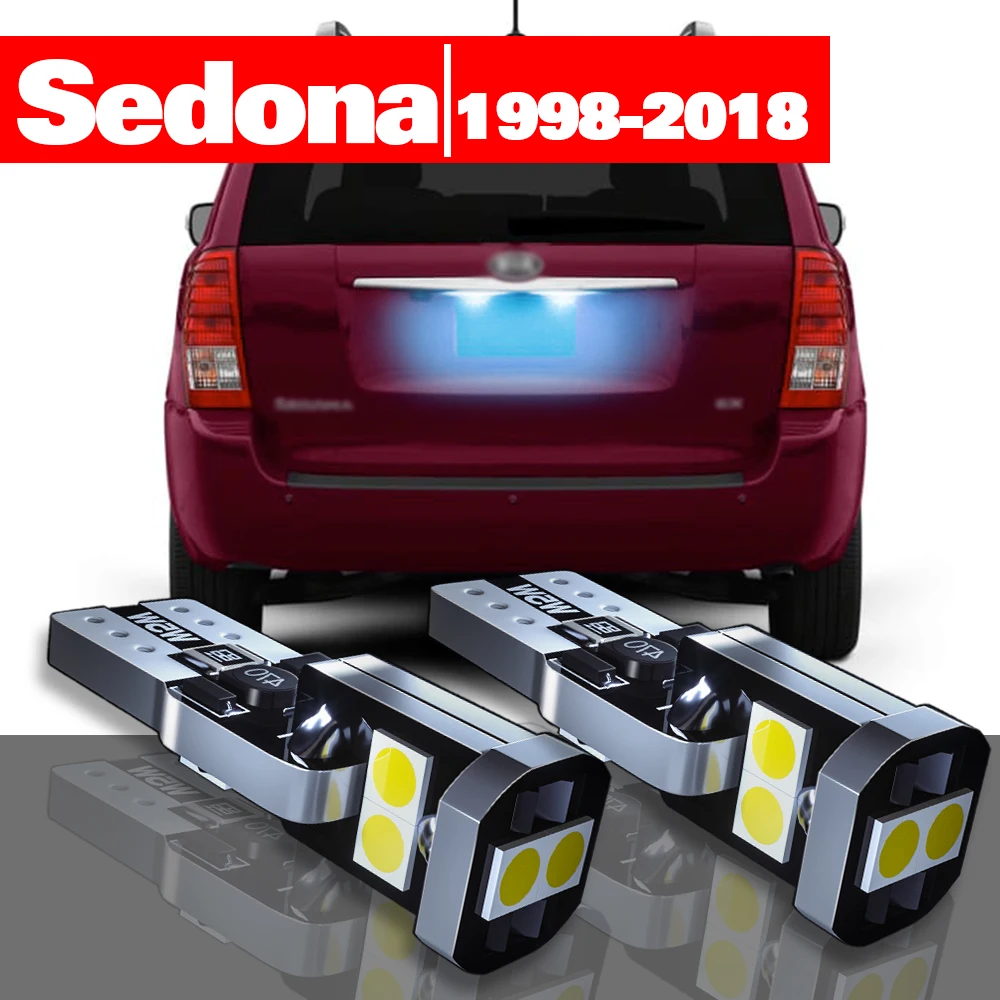 

For Kia Sedona 1 2 3 4 1998-2018 Accessories 2pcs LED License Plate Light 2007 2008 2009 2010 2011 2012 2013 2014 2015 2016 2017