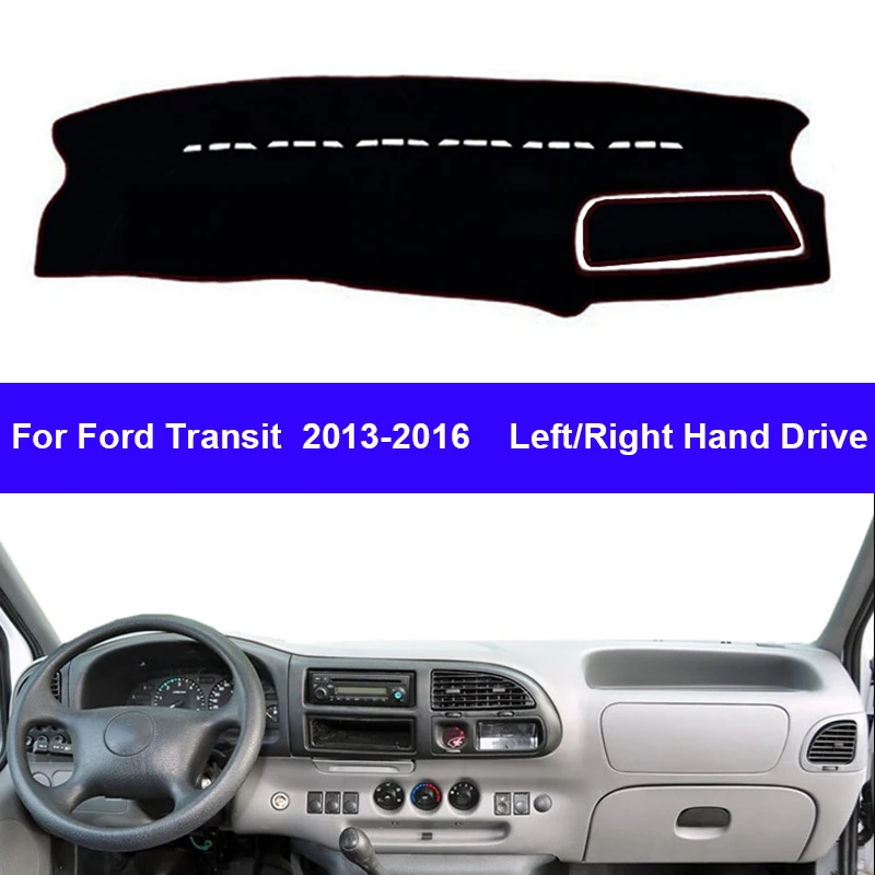 

Автомобильный Внутренний чехол для приборной панели для Ford Transit 2013-2016, коврик для приборной панели, ковер, накидка, солнцезащитный козырек, п...