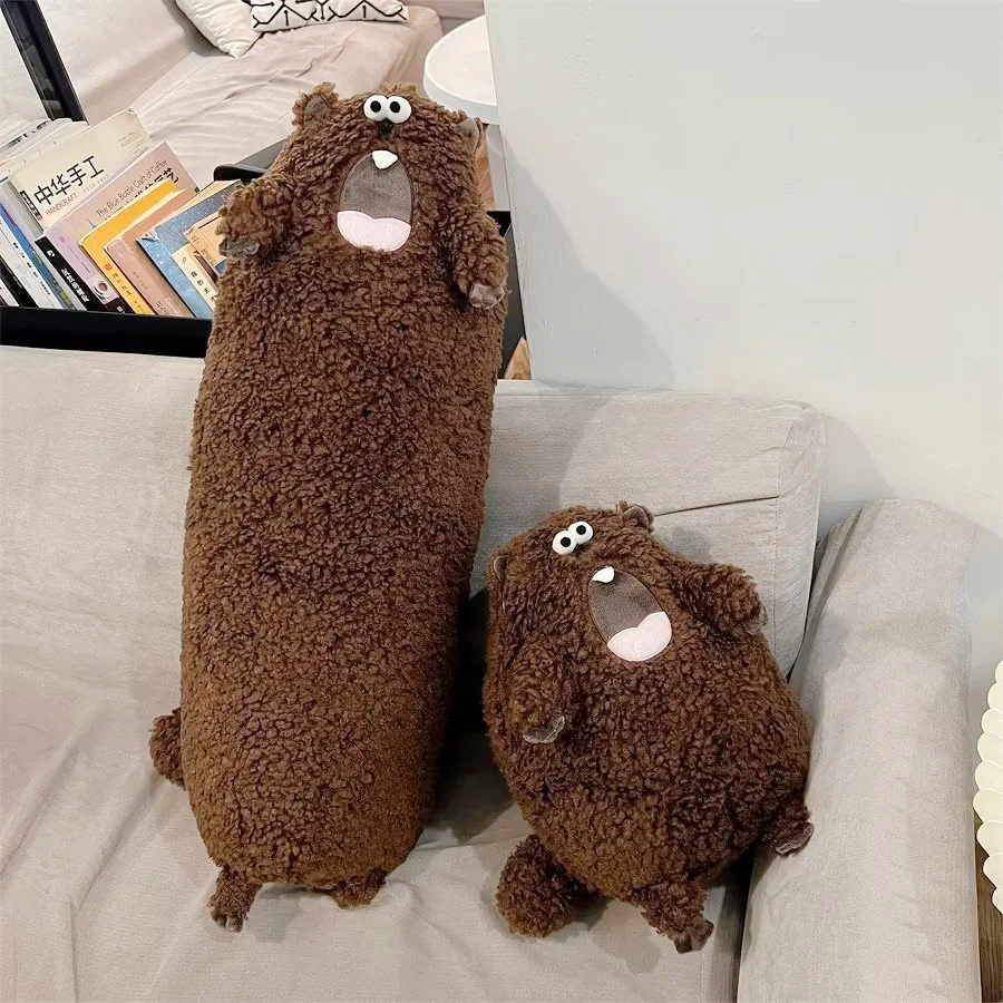 

35-70CM Cute Screaming Marmot Plush Toy Soft Stuffed Animal Groundhog Plushie Dolls Hug Pillow Home Decor Birthday Gift For Kids