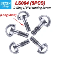 longer shaft d ring 14 mounting screw screws adapter 14 tripod quick release qr plate camera flathead slot stainless 5 pack