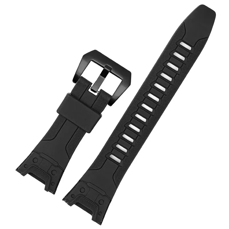 Черный силиконовый ремешок для часов Casio PROTREK
