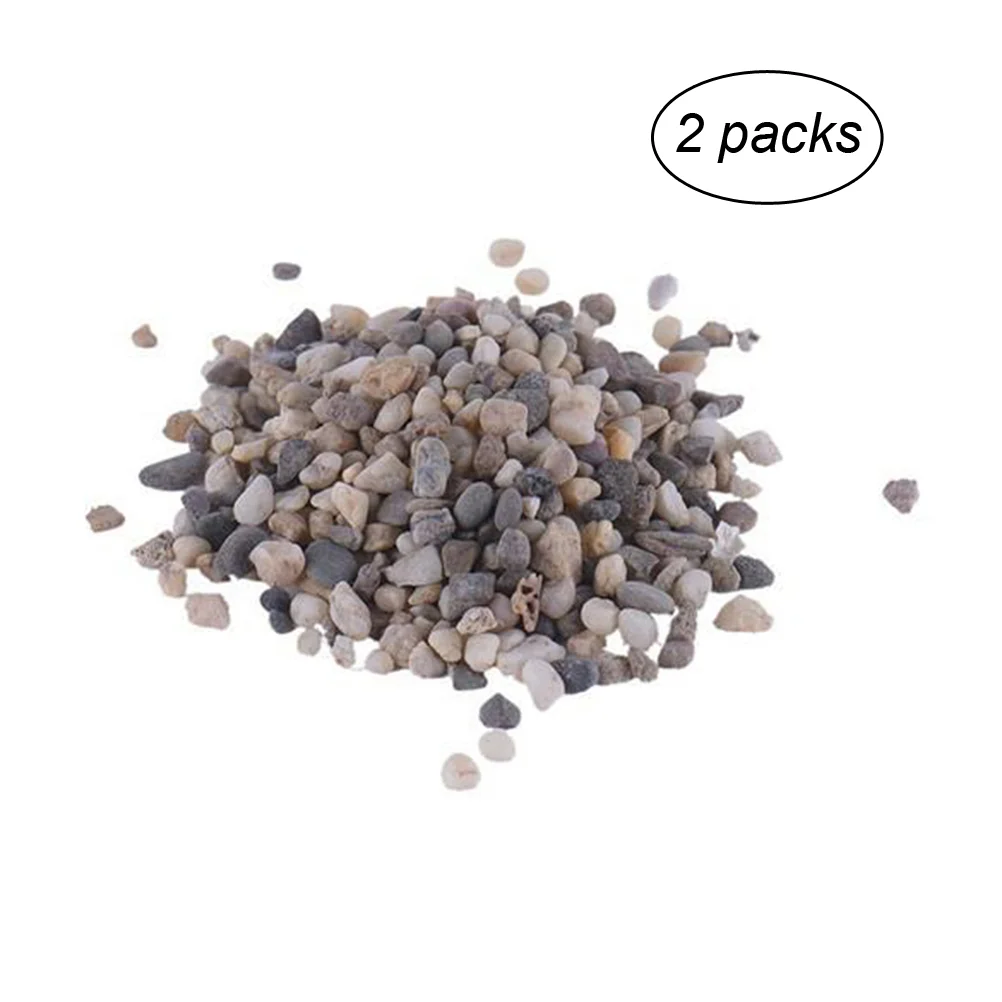 

2 Bags Stone Garden Rocks Gravel Decorative Rocks Tumbled Stones Micro Landscape Pebbles Aquarium Gravel