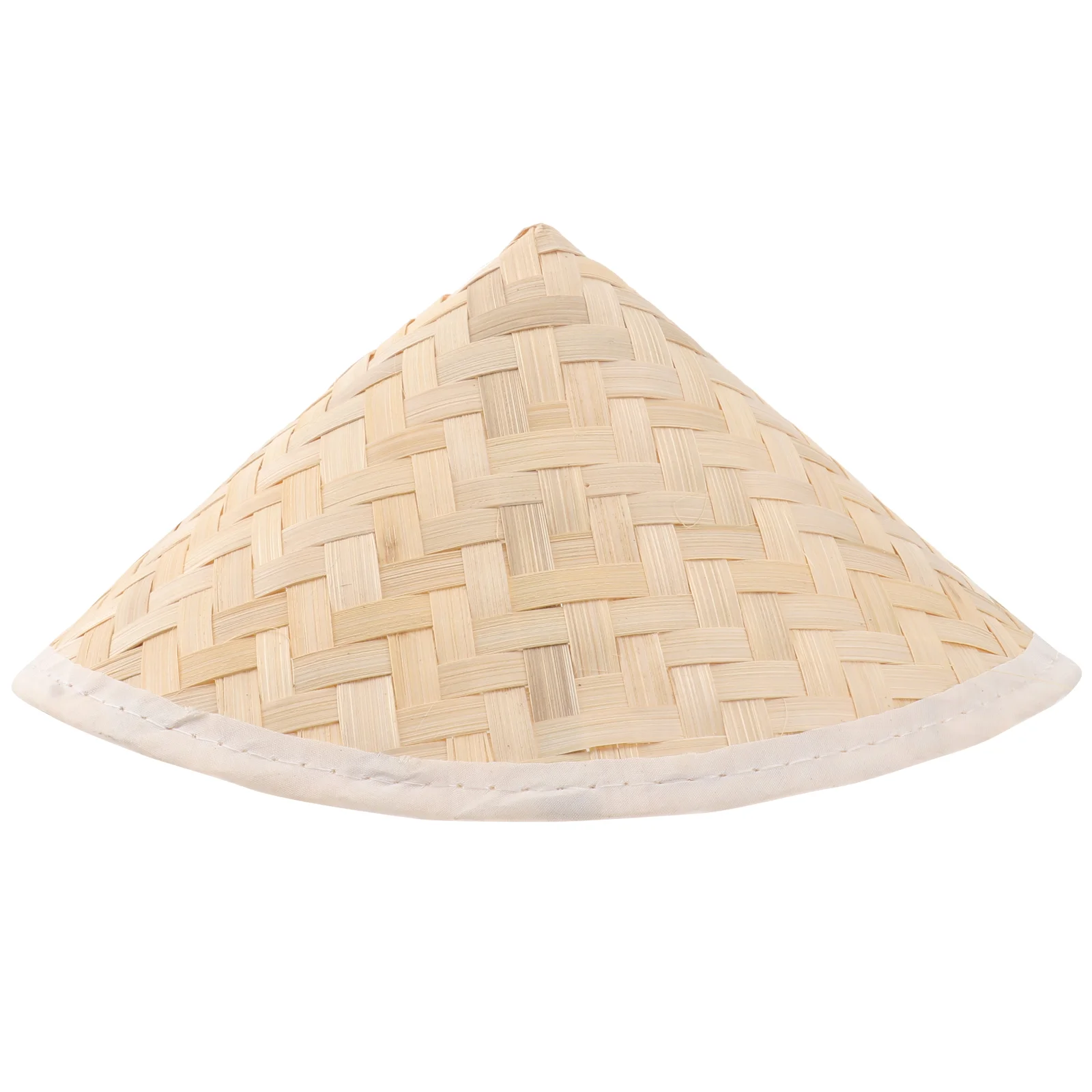 

1Pc 23.5x14.5cm Chinese Oriental Bamboo Hat Traditional Deluxe Unisex Rice Patty Hat Straw Bamboo Sun Hat for Kids