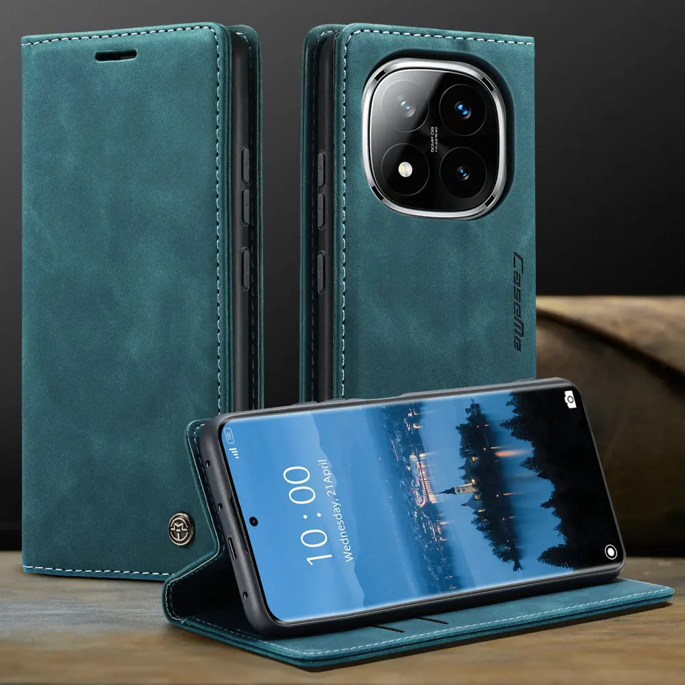 Кожаный магнитный чехол-кошелек для Xiaomi Redmi Note 14 Pro 5G 2025 роскошный чехол с карманом