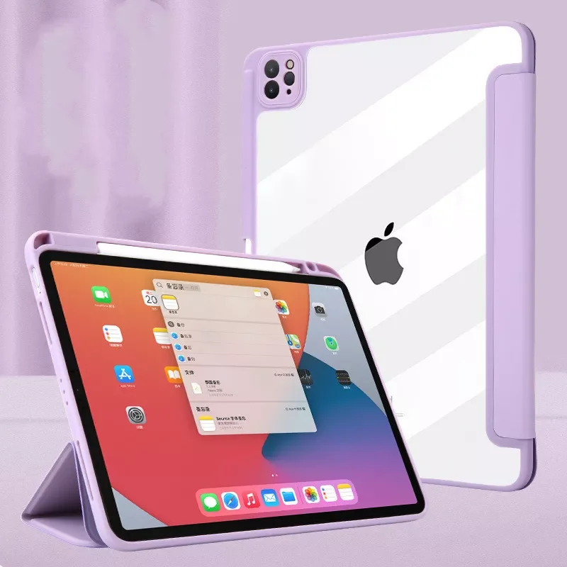 

Чехол для планшета iPad Pro 11 12,9 12 9 2021 с держателем для карандашей, подставка для iPad 9,7 10,2 Air 4 3 10,5 Mini 4 5 6 9th 8th Generati