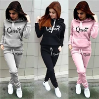 fashion women track suits sports wear jogging suits ladies hooded tracksuit set clothes hoodiessweatpants sweat suits