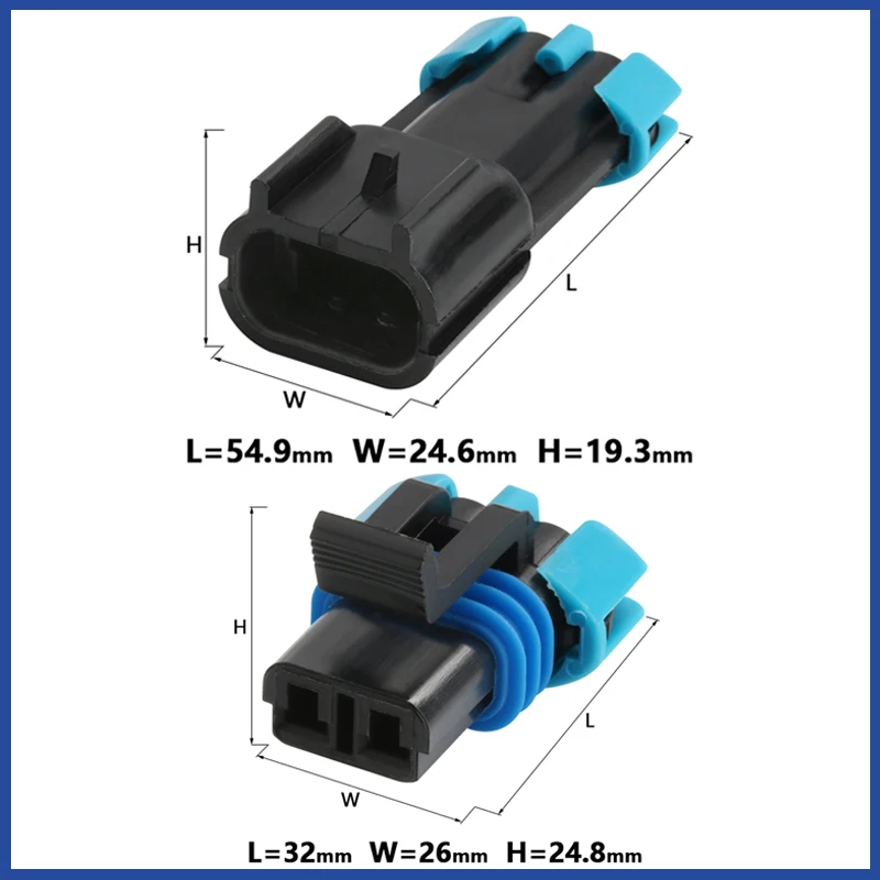 

Automobile Fan Sensor Plug 15300027 15300002 2 Pin Delphi Connector