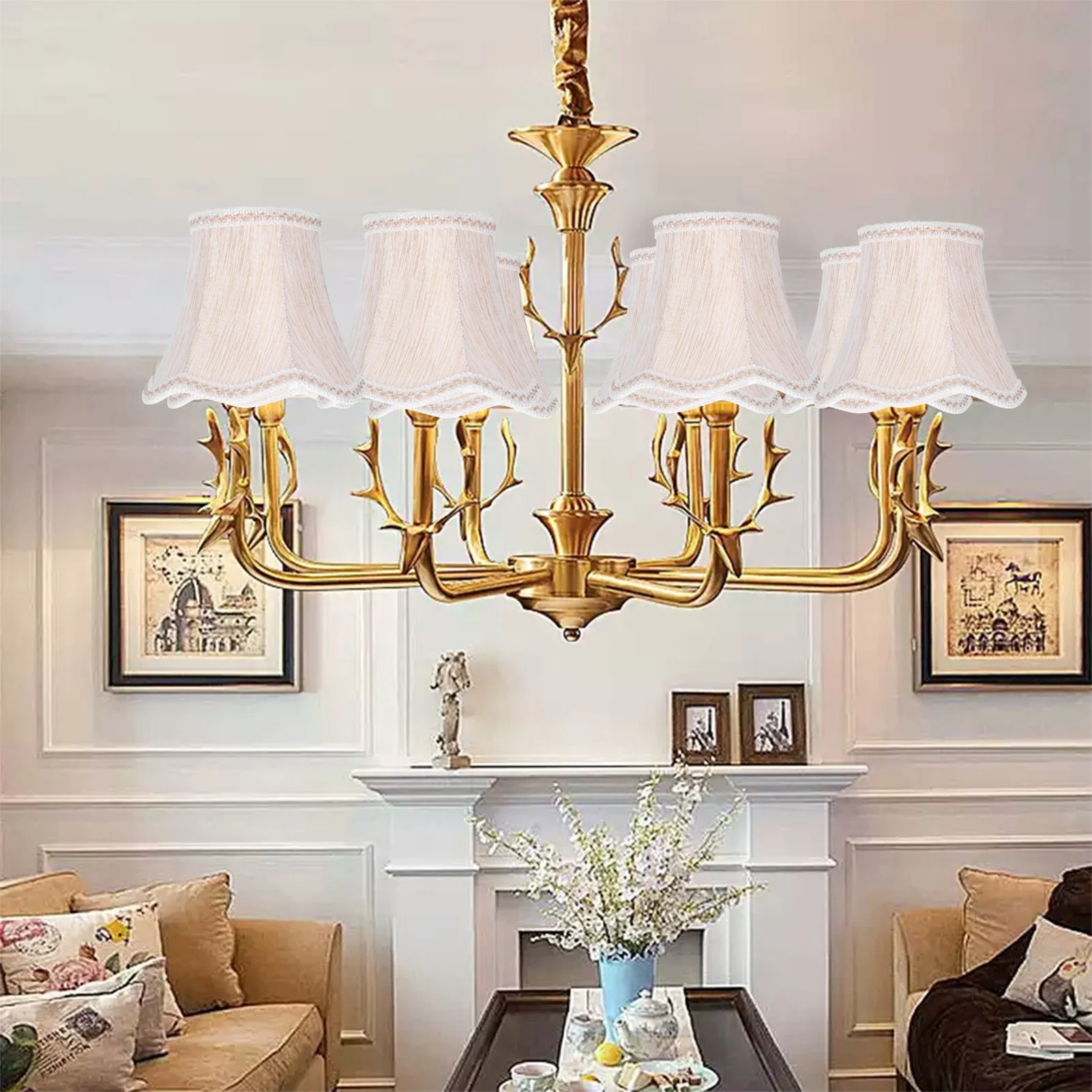 Рисунок 3 - тканевый абажур в европейском стиле