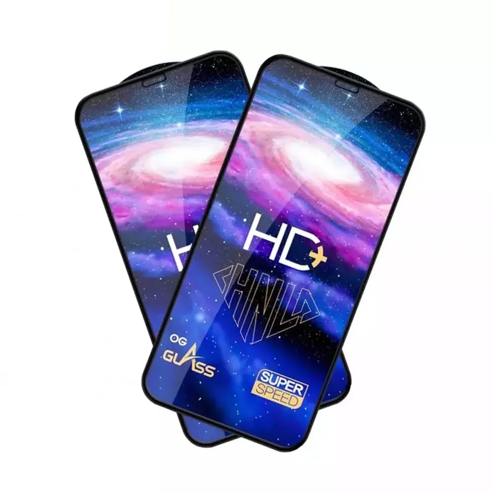 20pcs HD+ Tempered Glass Full Glue Cover OG Super Speed Screen Protector Film Shield For Iphone 12 13 14 Pro x xr xs max 6 7 8