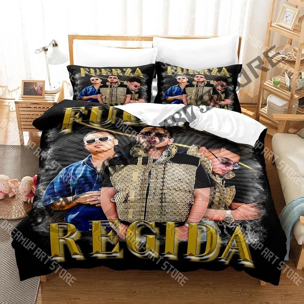 Фото Комплект постельного белья Fuerza Band Regida с 3D-печатью для мальчиков и девочек: пододеяльник и наволочка, размеры Twin, Queen, King, Full, Single, Double №4