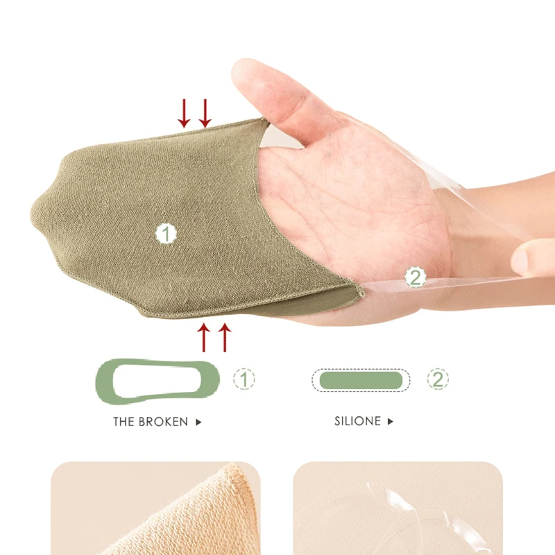 5pairs Ultrathin Ice Silk Boat Socks Women Breathable Boat Soft Cotton Slippers Socks Summer Short Invisible Antiskid Socks