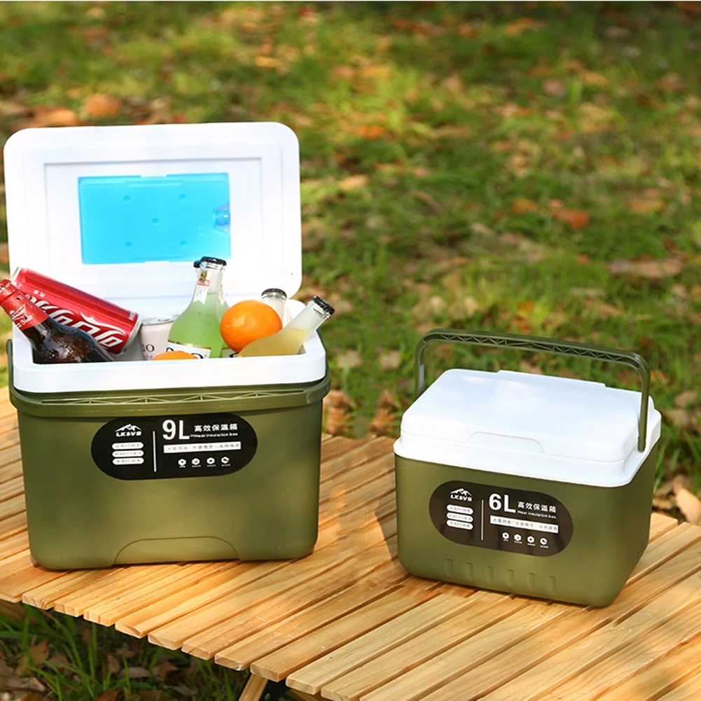 

Mini Fridge Picnic Refrigerators Heat Cold Grocery Crates Storage Containers with Handles for Outdoor Travel Picnic