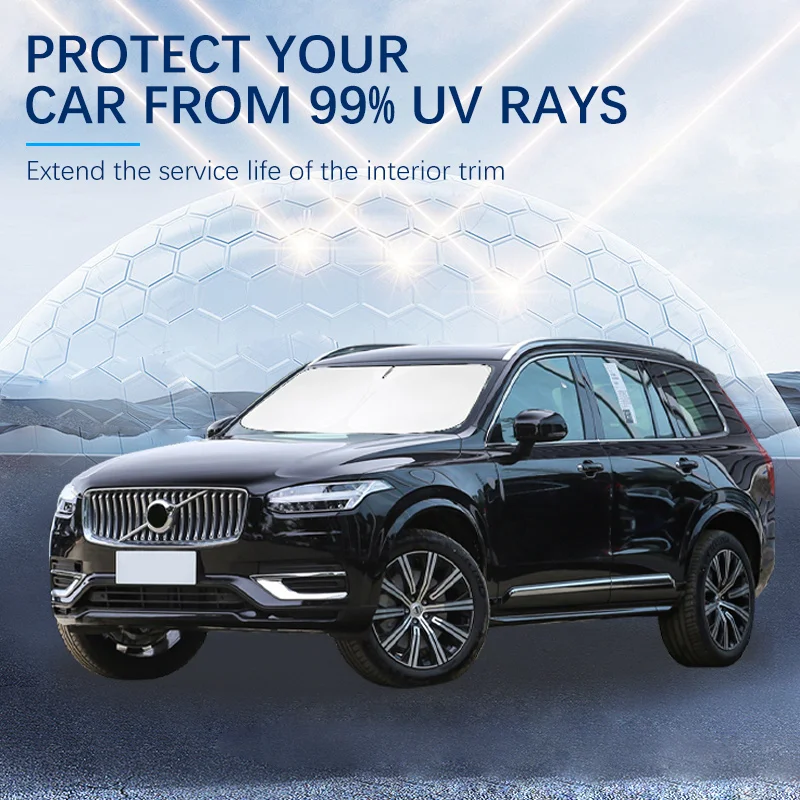 

Для Volvo XC90 T8 T6 B6 B5 летние автомобильные аксессуары автомобильные солнцезащитные козырьки на лобовое стекло для переднего окна солнцезащитный крем УФ-зонтик