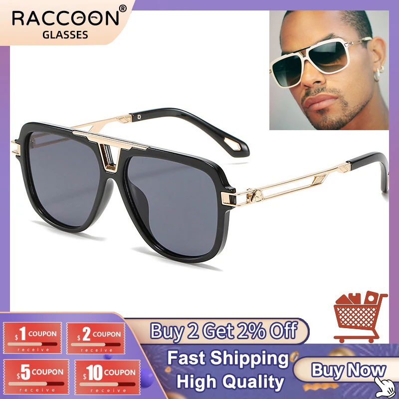 

Fashion Hollow Out Suqare Sunglasses Women Double Bean Sunglass Vintage Men Brand Design Eyewear Gradient Shades Sun Glass UV400