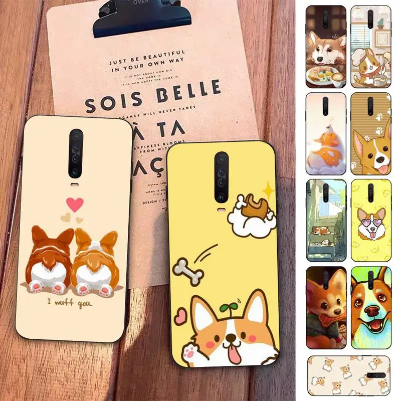 

Cute Corgi Phone Case for Redmi 5 6 7 8 9 A 5plus K20 4X S2 GO 6 K30 pro