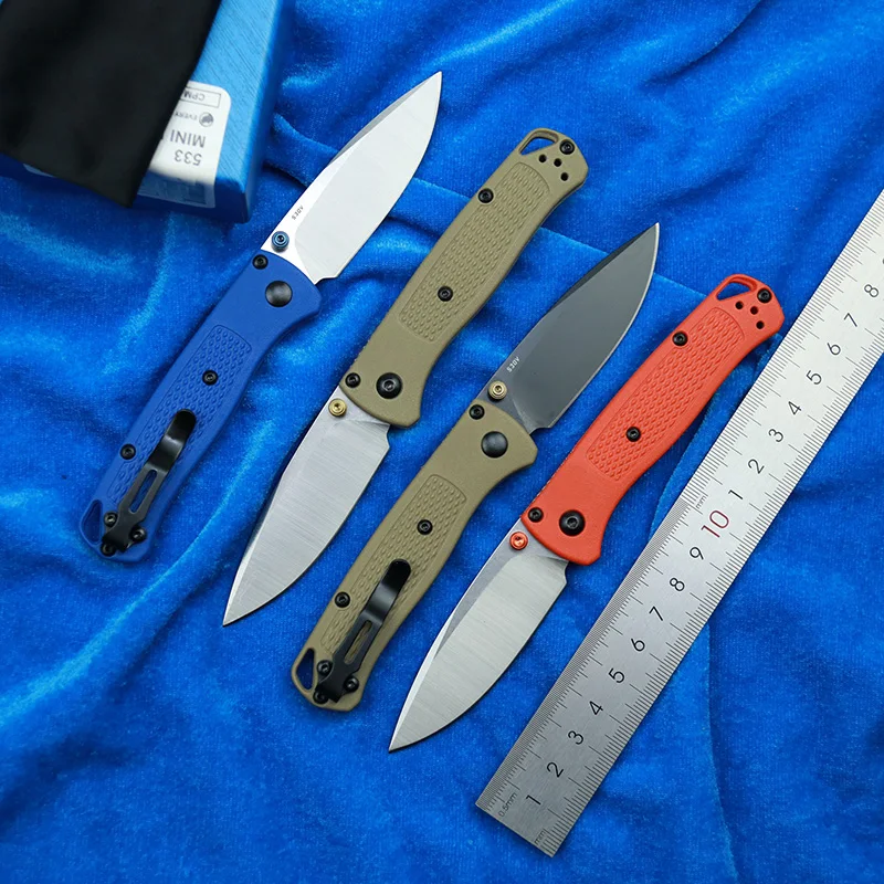 

LEMIFSHE Mini 533 Nylon Fiber Handle Mark S30v Folding Pocket Survival Tactical EDC Tool Camping Hunting Outdoor Utility Knife